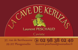 Création d'une carte de visite pour la cave de Keruzas à Brest