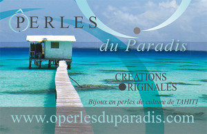 Création d'une carte de visite pour Ô perles du Paradis à Brest