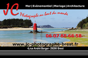Création d'une carte de visite pour JC photographe à Brest
