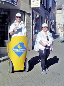 Distribution de flyers en segway brest gyropode