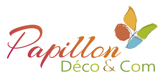 logo papillon deco & Com